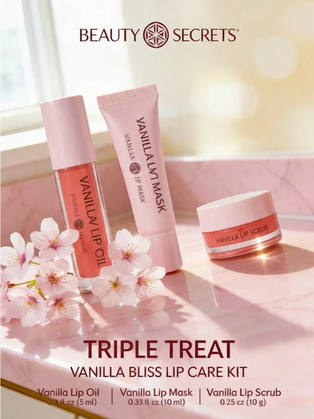 Triple Treat Vanilla Bliss Lip Care Kit